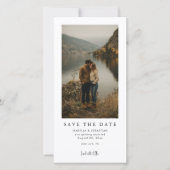 Save The Date Simple Moderne Photo De Mariage Enregistrer La Dat (Devant)