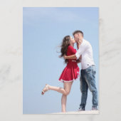 Save The Date Simple Moderne Photo et Typographie (Dos)