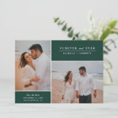 Save The Date Simple moderne pour toujours et toujours deux phot (Debout devant)