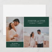 Save The Date Simple moderne pour toujours et toujours deux phot (Devant / Derrière)