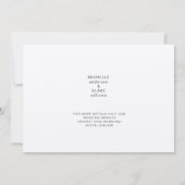 Save The Date Simple Monogram Kraft Papier Mariage Enregistrer l (Dos)