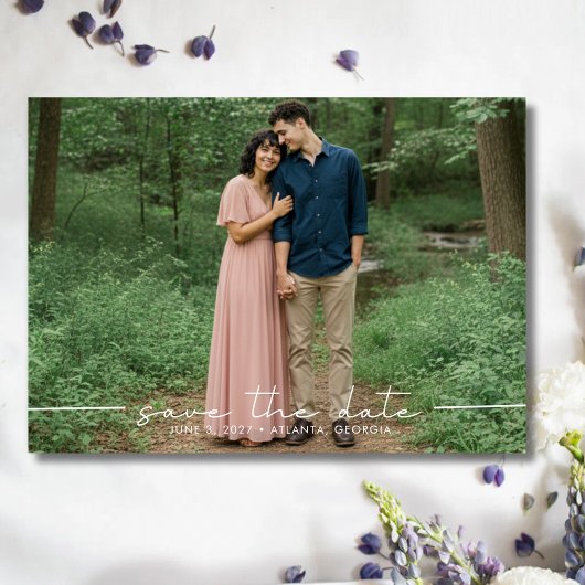 Save The Date Simple Multi Photo Wedding