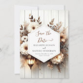 Save The Date Simple Nature Rustique Mariage (Devant)