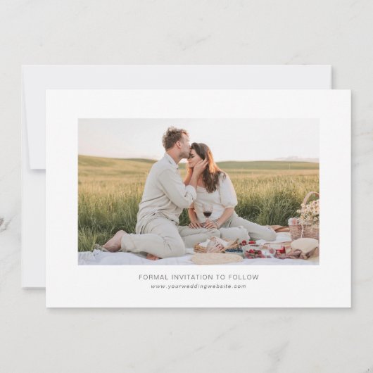 Save The Date Simple Overlay Photo Mariage (Dos)