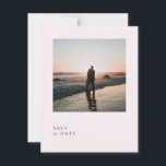 Save The Date Simple Pale Blush Romantic Soft Rose Rose<br><div class="desc">Annoncez votre journée spéciale avec élégance en utilisant notre carte Simple Pale Blush Enregistrer la Date. Dotée d'un design rose rose pâle et romantique, cette carte dégage charme et sophistication, ce qui en fait un lieu idéal pour une invitation informelle mais mémorable. La palette de couleurs délicate et la formulation...</div>