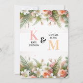 Save The Date Simple pastel floral (Dos)