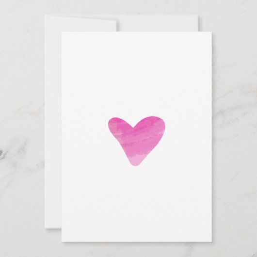 Save The Date Simple Peinture Strokes & Coeur Wedt Enregistrer L (Dos)