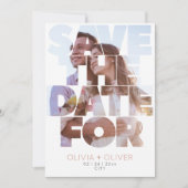Save The Date Simple photo de mariage élégant (Devant)