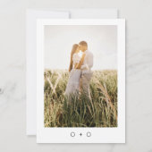 Save The Date Simple photo de mariage élégant (Dos)