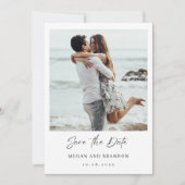 Save The Date Simple photo de mariage moderne (Devant)