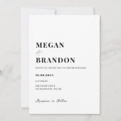 Save The Date Simple photo de mariage moderne (Dos)