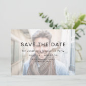 Save The Date Simple Photo Light Overlay 2025 Graduation (Debout devant)