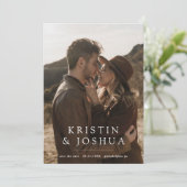 Save The Date Simple Photo moderne Enregistrer la date Invitatio (Debout devant)