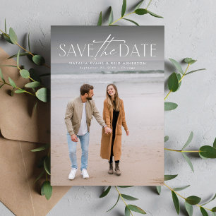 Save The Date Simple photo verticale moderne et élégante