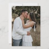 Save The Date Simple Retro Terracotta One Photo Mariage (Dos)