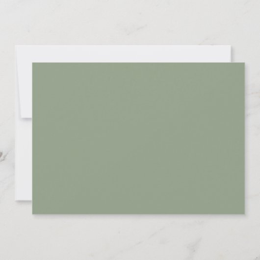 Save The Date Simple Sage Green Calligraphy Boho Mariage photo (Dos)