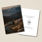 Save The Date Simple Script moderne Romantique Rustique Mariage