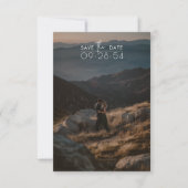 Save The Date Simple Script moderne Romantique Rustique Mariage  (Devant)