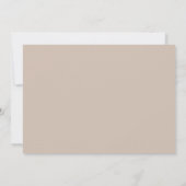 Save The Date Simple Script Neutre Deux Photo Moderne Enregistre (Dos)