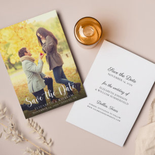 Save The Date Simple Script Photo Enregistrer La Date Annonce
