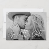 Save The Date Simple Script Photo Mariage (Devant)