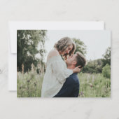 Save The Date Simple script photo Orchidée violet Enregistrer la (Dos)