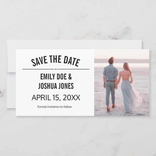Save The Date simple simple simple simple enregistrer la date ma (Devant)