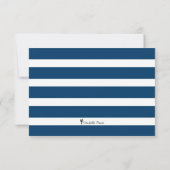 Save The Date Simple Stripes Mariage Enregistrer la date Mini In (Dos)