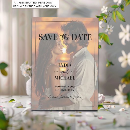 Save The Date Simple superposition de texte sur photo