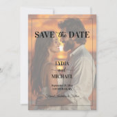 Save The Date Simple superposition de texte sur photo (Devant)