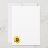 Save The Date Simple Tournesol Géométrique Doré (Dos)