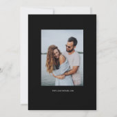 Save The Date Simple typographie minimale Mariage enregistrer la (Dos)