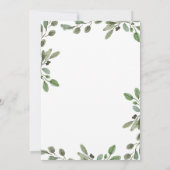 Save The Date Simple verdure aquarelle et photo or (Dos)