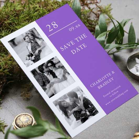 Save The Date Simple Wedding Enregistrer la Date Photo Image