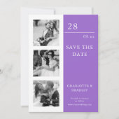 Save The Date Simple Wedding Enregistrer la Date Photo Image (Devant)