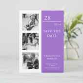 Save The Date Simple Wedding Enregistrer la Date Photo Image (Debout devant)