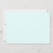 Save The Date Simplement Moderne Texte Seul Mariage Bleu Glace (Dos)