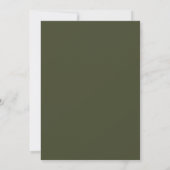 Save The Date Simplicité Florale 1 | Vert Moderne | Étape import (Dos)