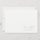 Save The Date Simply Chic Mariage Pearl White ID1046 (Dos)