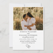 Save The Date Simply Elegant 2 Mariage photo (Dos)