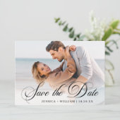 Save The Date Simply Elegant Photo Mariage 2 PHOTO (Debout devant)