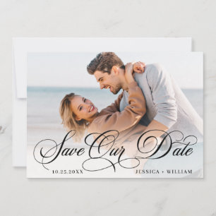 Save The Date Simply Elegant Photo Mariage 3 PHOTO