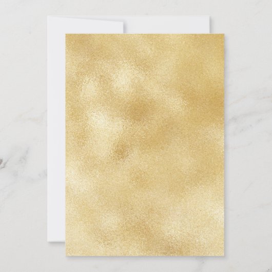 Save The Date Sip Sip Hooray Champagne Gold Fiançailles (Dos)