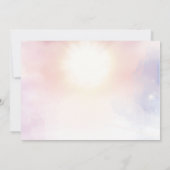 Save The Date Sirène Sous La Fête D'Anniversaire De La Mer (Dos)