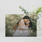 Save The Date Site Web de Mariage Code QR Photo Moderne 1 (Debout devant)