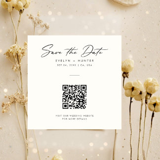 Save The Date Site Web de Mariage Élégant et Minimaliste avec Co