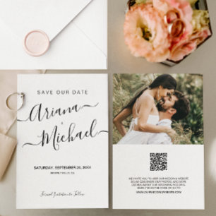 Save The Date Site Web du Mariage de photos pour les noms de scr