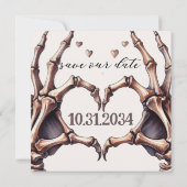 Save The Date Skeleton Heart (Dos)
