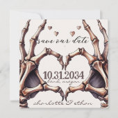 Save The Date Skeleton Heart (Devant)