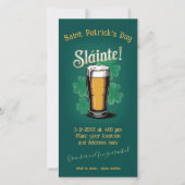 Save The Date Slàinte ! Saint Patrick's Day Pint of Beer on Gree (Devant)